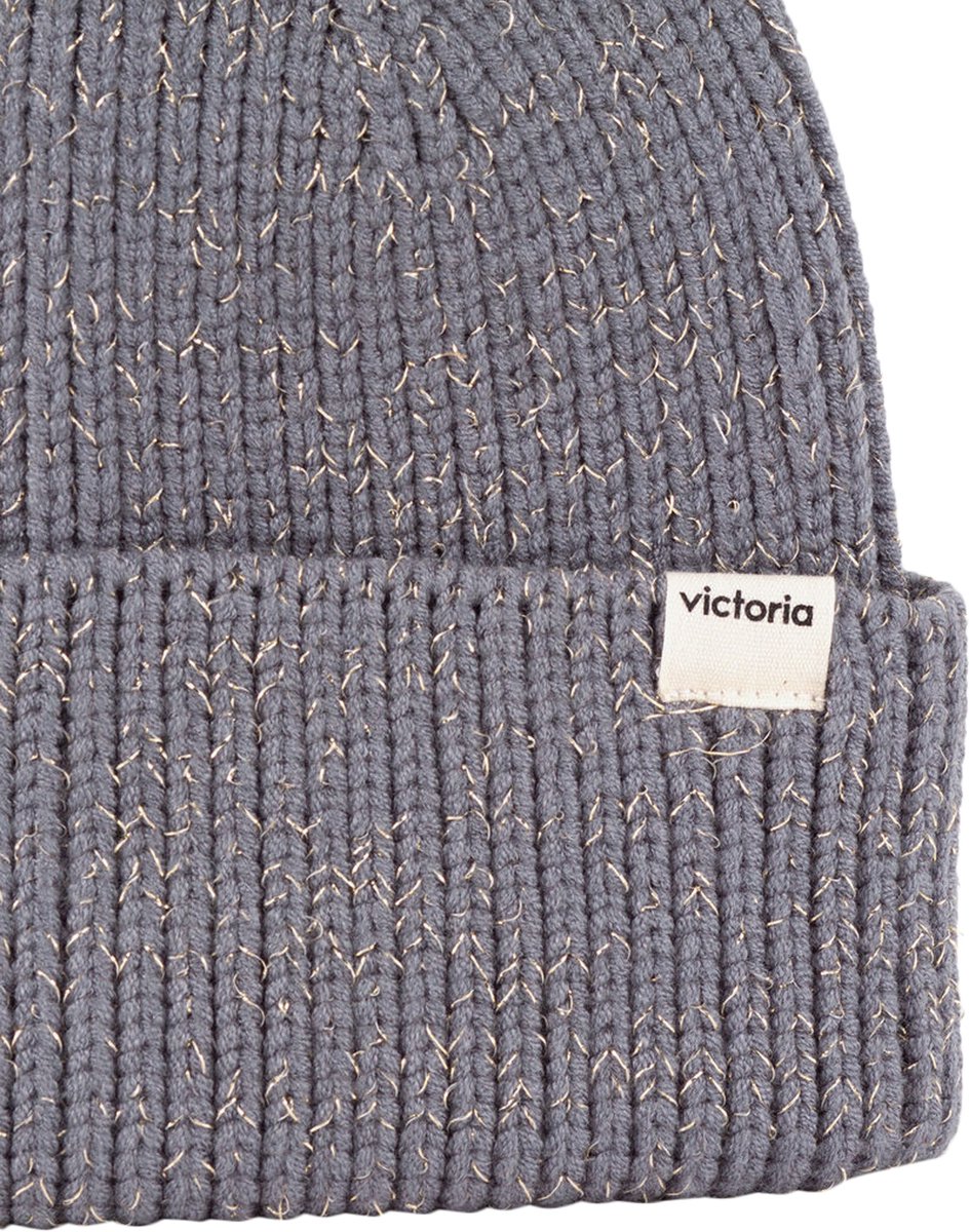 Gorro-muts met lurexdetails