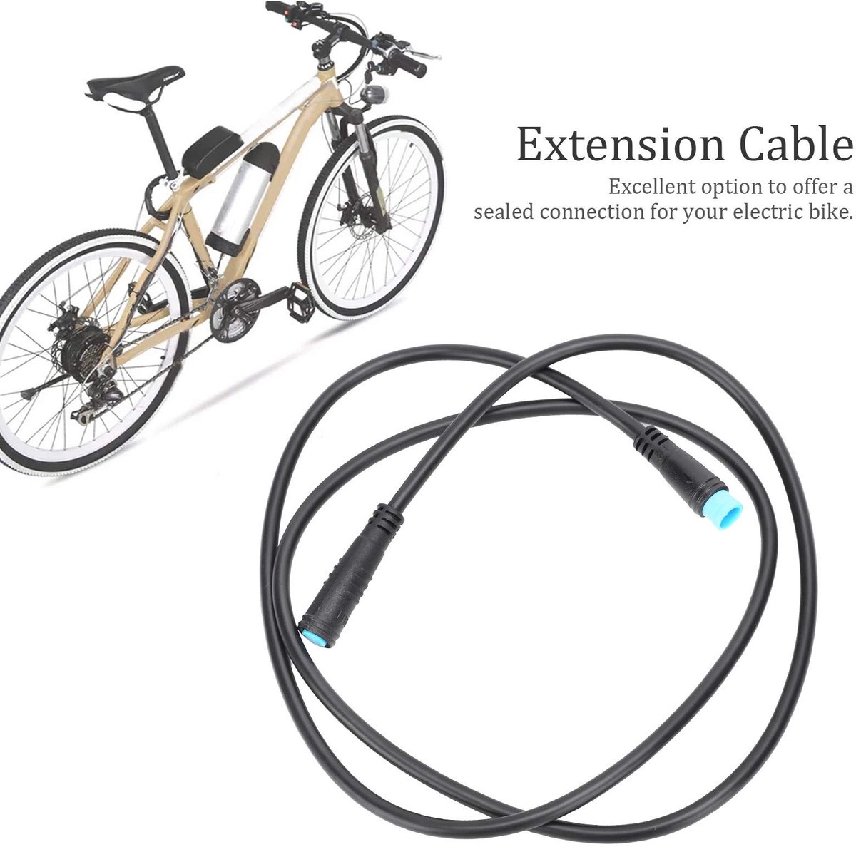 Dailygoods - Waterdichte 4Pin Verlengkabel voor E-Bike
