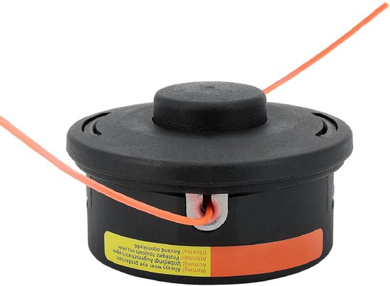Maaikop Voor Grasmaaier - Snel Laden Rechte as - Nylon Met Grote Capaciteit Automatische Toevoer - 12 cm M10/12 Boring - Zwart — afbeelding 2