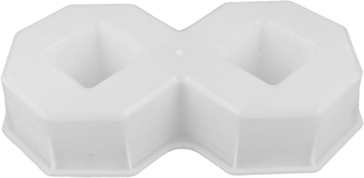 Betonmal - Bestratingsmal Tuin - Tuinaanleg Pad - Herbruikbaar Plastic - 43 cm - Wit