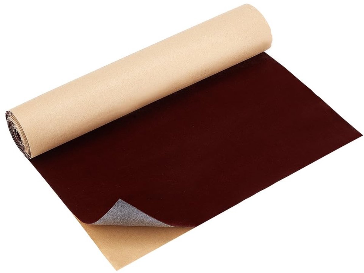 Dailygoods- Fluwelen Stof Zelfklevend - 40cm Breed - 300cm Lang - 0,6mm Dikte - Decoratie - Sieraden Doos Liner - Stofrol