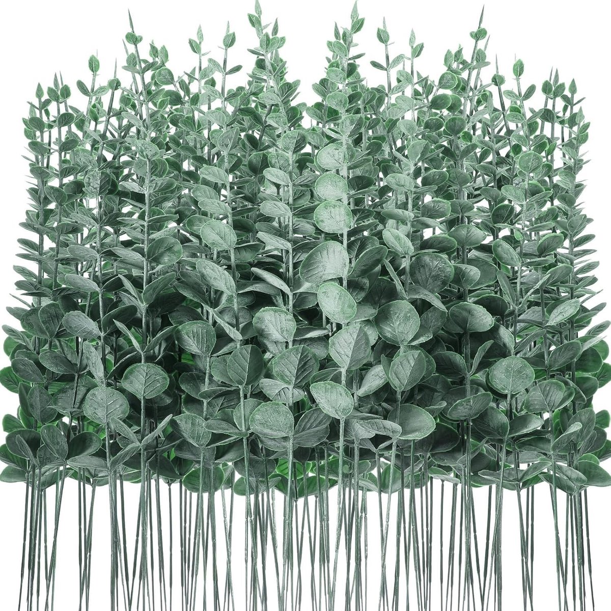 Dailygoods- Eucalyptus Kunstplant 30 Stuks - Kunstplanten voor Binnen - Decoratie voor Huwelijksviering - Tafeldecoratie - Bloemstuk - Groene Planten