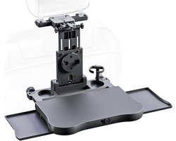 Auto Achterbank Tafel - Luxe Autotafeltje - Onderweg Werken - Perfecte Pasvorm - Compact Design - Zwart