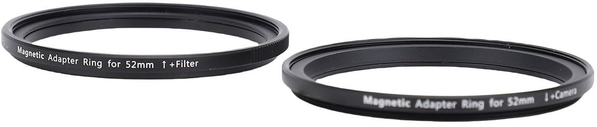 Dailygoods - Magnetische Lensfilteradapterring Kit 52mm