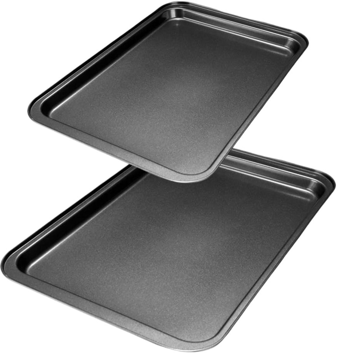 Dailygoods - Bakplaat Set met Antiaanbaklaag - Rechthoekige Bakplaten voor Oven