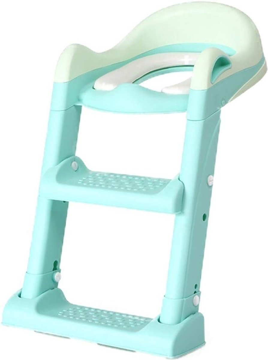 Baby Toilet Trainer - Potty Zindelijkheid - Zindelijkheidstraining Zelfstandig - Verstelbare Voetsteun - Tot 75KG - Roze