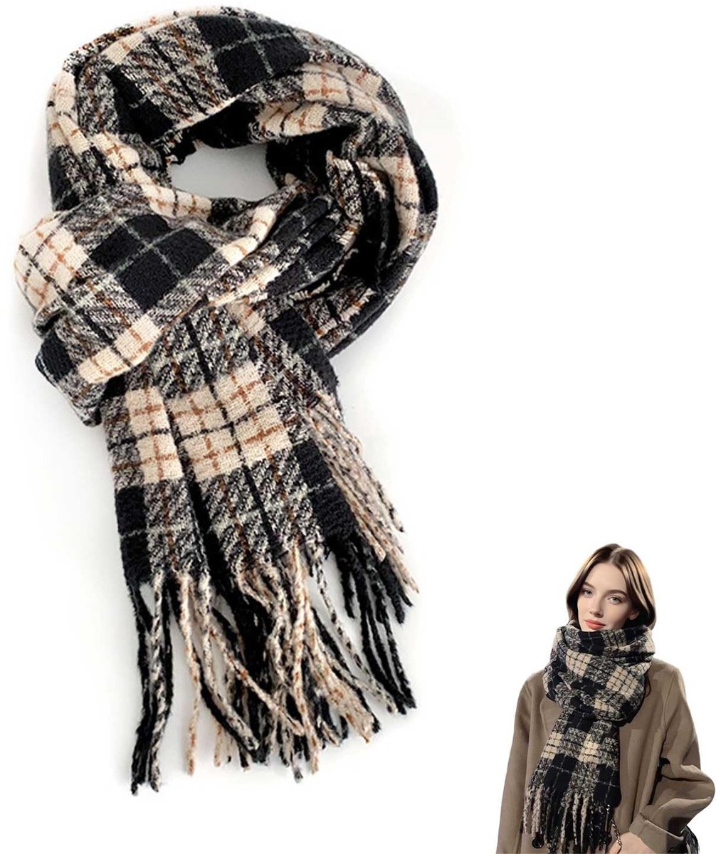 Dailygoods - Winter Sjaal voor Dames - Zacht en Comfortabel, 195 cm x 60 cm