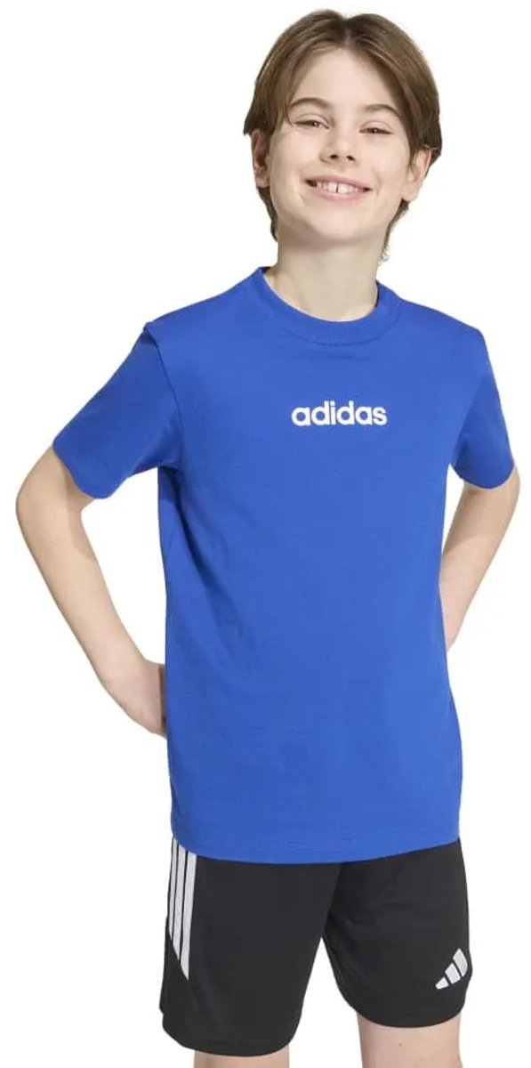 Adidas Essentials T-shirt Met Korte Mouwen 15-16 Years Kinderen Blauw