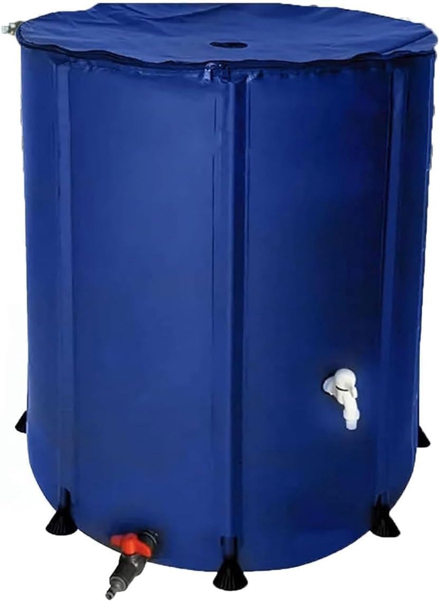 Opvouwbare Regenton - Draagbare Watertank - Tuin Irrigatie - Lekvrije Constructie - 50-1000L - Groen Zwart Blauw Grijs