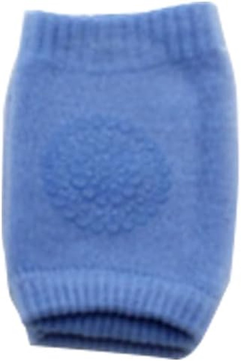 Baby Kniebeschermers - Kruipbeschermers Baby - Baby's Leren Kruipen - Met Antislip Punten - 12x9cm - Blauw