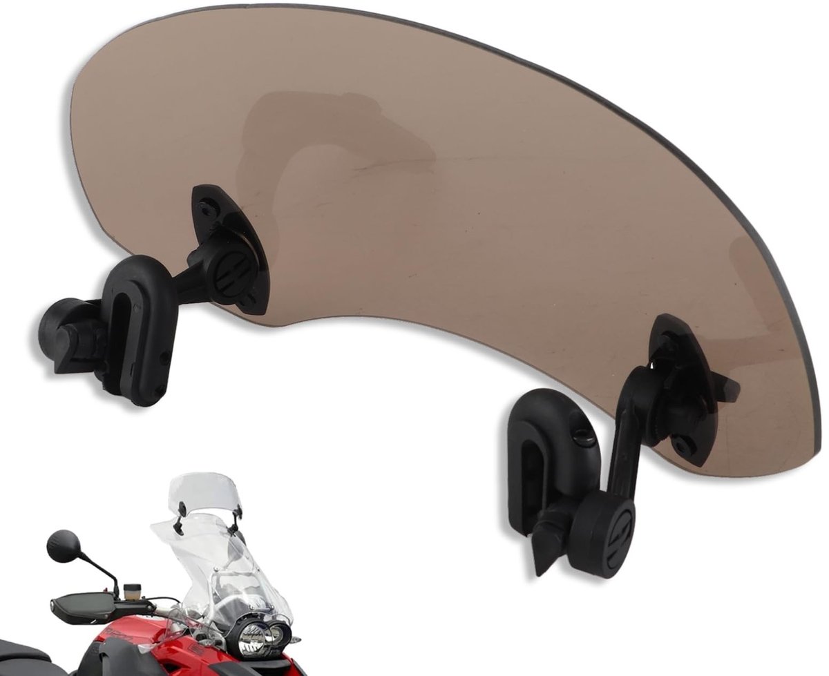 Verstelbare Windschermverlenging voor Motorrijders - Winddeflector voor Optimalisatie van Rijdcomfort