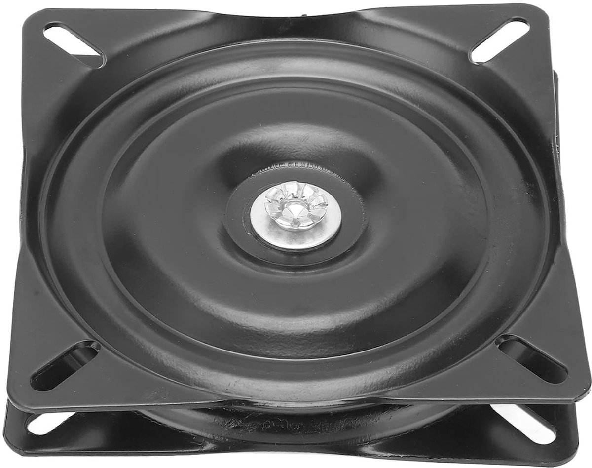 Dailygoods- Draaibare Basis 360° - Swivel - Roestvrij Staal - Nylon - EDC-coating - 15,24 cm - Slijtvast en Duurzaam - Draaiplateau