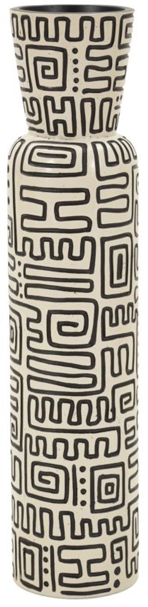 Mauro Ferretti Vaas Nairobi Resin Vase Ø 15,5×65 cm Wit