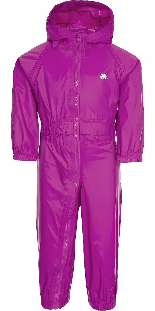 Trespass kindersneeuwpak Button Rain Suit Purple Orchid - 18/24