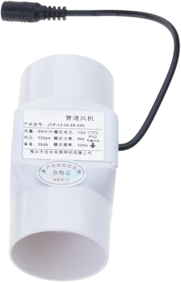 Kanaalventilator - Afzuigventilator Buisventilator - Luchtcirculatie Verbeteren - Hoge Sne