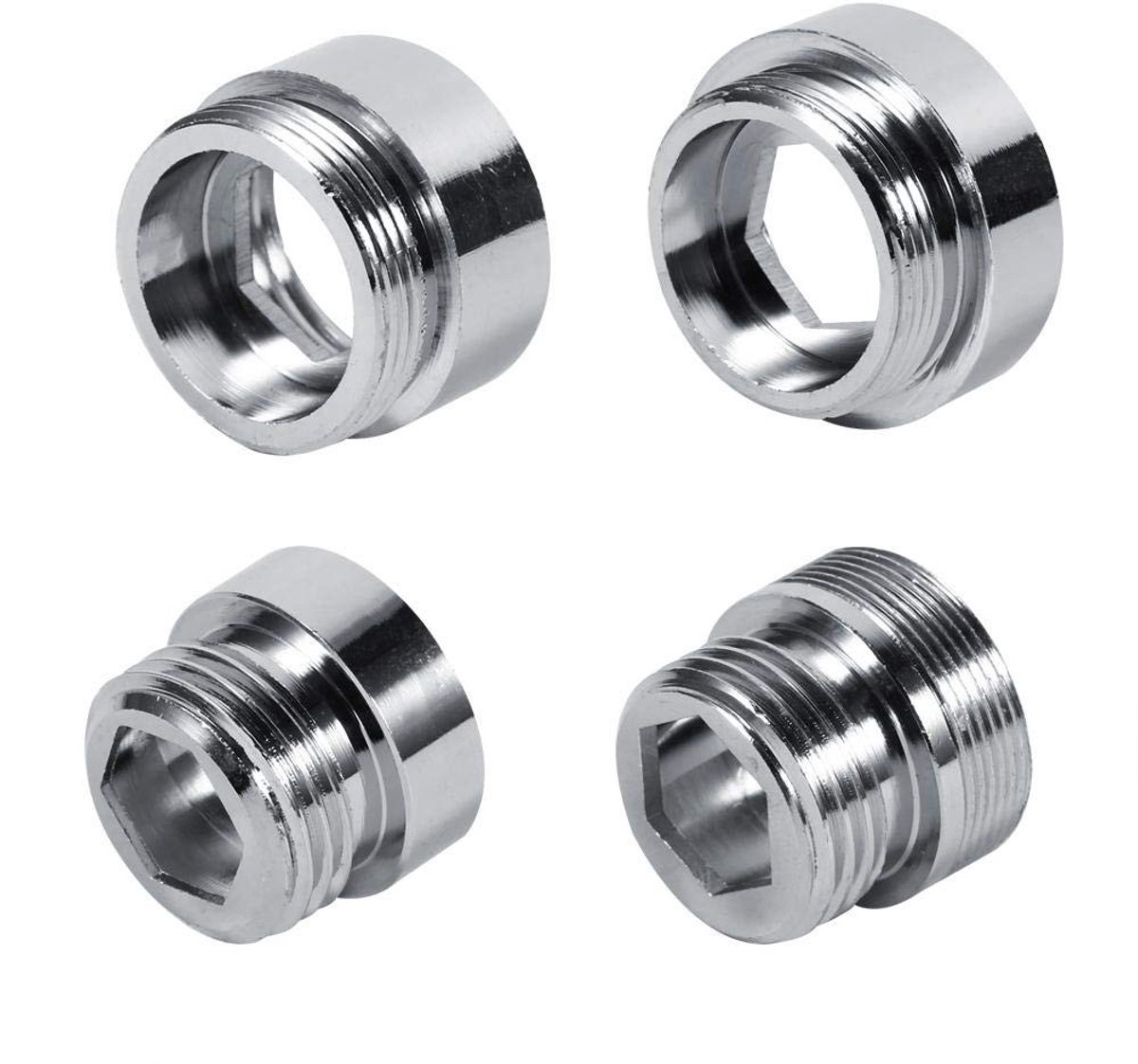Dailygoods - Waterzuiveraar Adapter - Keuken Accessoires - Hoogwaardig Koper - 22mm 24mm - M24x1 Draad - Voor Kraanbeluchters - Duurzaam