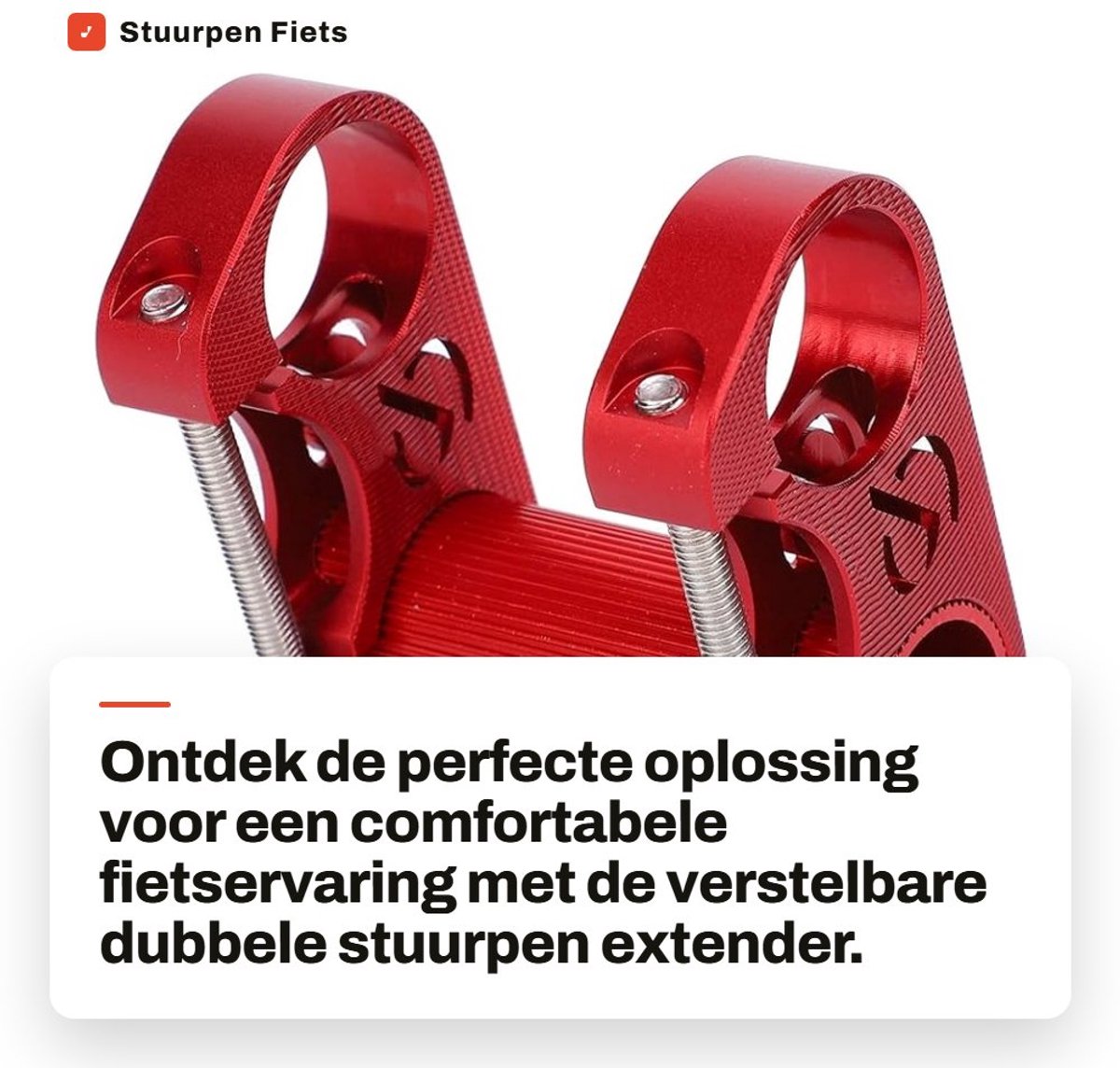 Dailygoods- Stuurpen Verstelbaar - Stuurpen Verhoger - Dubbele Stuurpen - Aluminium - Antiroest - Slijtvast en Duurzaam - Stuurverhoger