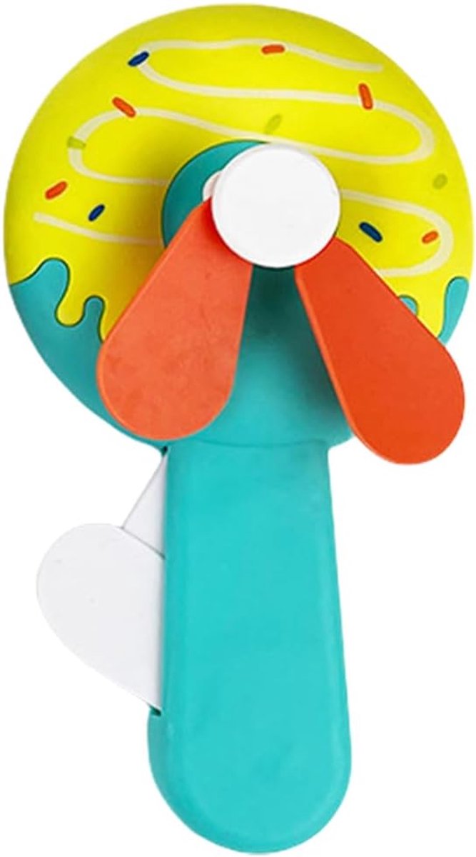 Hand ventilator - Drukventilator Persoonlijke fan - Afkoelen onderweg - Geen batterijen nodig - 7.5x3.5x14cm - Willekeurige kleur