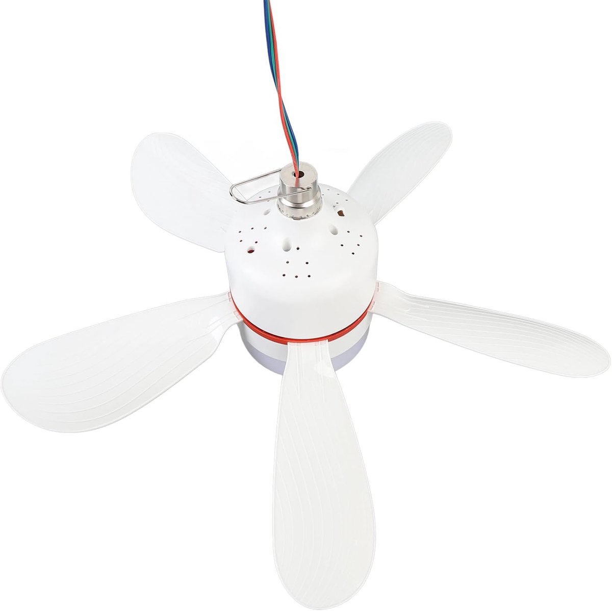 Hangende Ventilator - Plafondventilator Licht - Kamperen Buiten - Energiezuinig 12V - 165 Inch - Wit