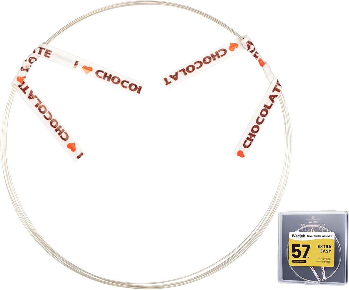 Zilveren Soldeerdraad 22 Gauge - 5ft - Voor Sieraden Maken en Reparatie