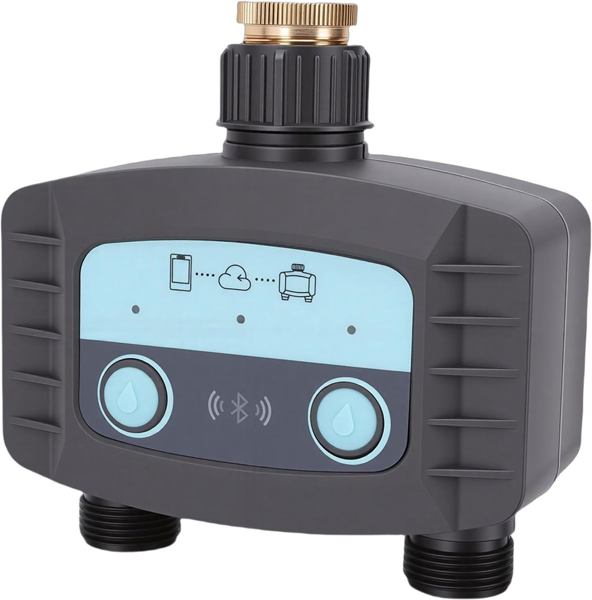 Water Timer Kit - Automatische Bewatering - Slimme Tuin - Lange Afstand Transmissie - 500-1700 L/u - Zwart