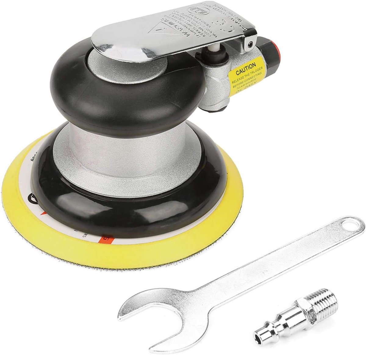 Lucht Schuurmachine - Polijstmachine Pneumatisch - Oppervlakken Bewerken - Hoge Rotatiesnelheid - 5 Inch - Grijs