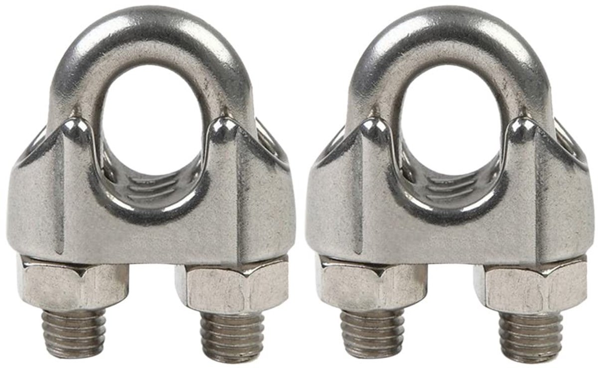 Dailygoody - M16 kabelklem - Roestvrijstalen draadkabelklem - Duurzaam en stevig - U-vormige bouten - Ideaal voor kabelbevestiging - Geschikt voor div