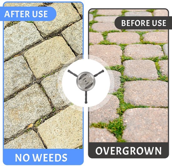 Dailygoods - Freeskop voor grassnijder - Professionele onkruidborstel - Hoogwaardige materialen - Roestvrij staal - Effectieve mosverwijdering - Gesch... van Dailygoods — afbeelding 5