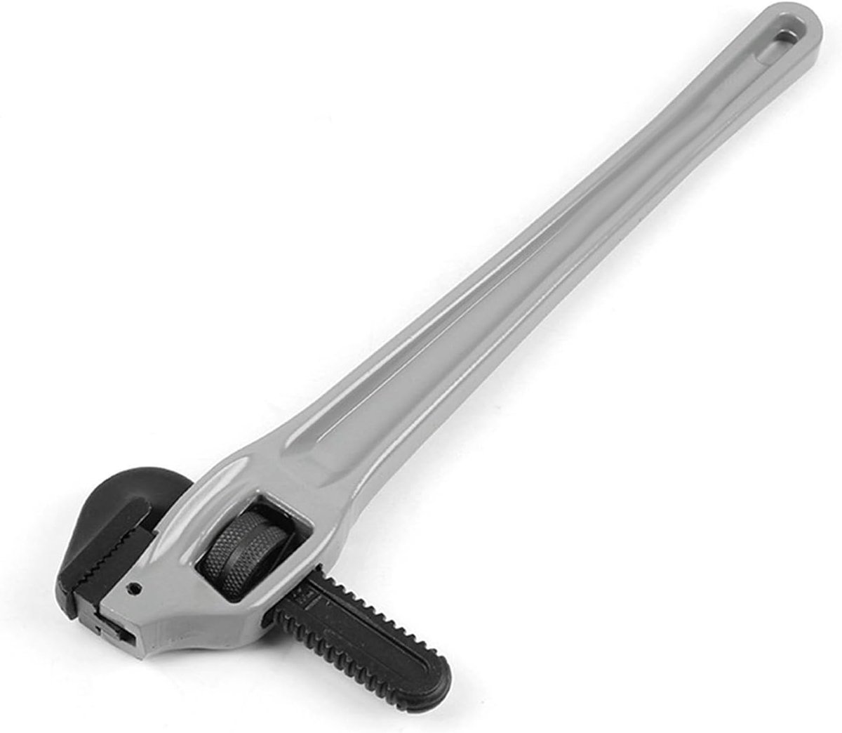 Aluminium Pijptang - Loodgietersleutel Pijpsleutel - Leidingen Aandraaien - Verstelbare Haakkaak - 18 inch - Zilver