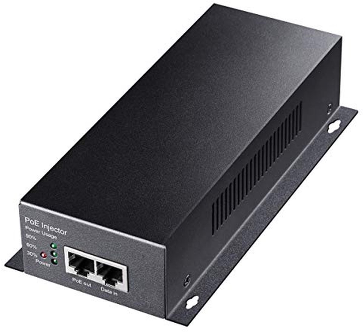 PoE Injector - Netwerk Adapter - Apparaten Voeden - 90 Watt Gigabit - 100 meter bereik - Zwart