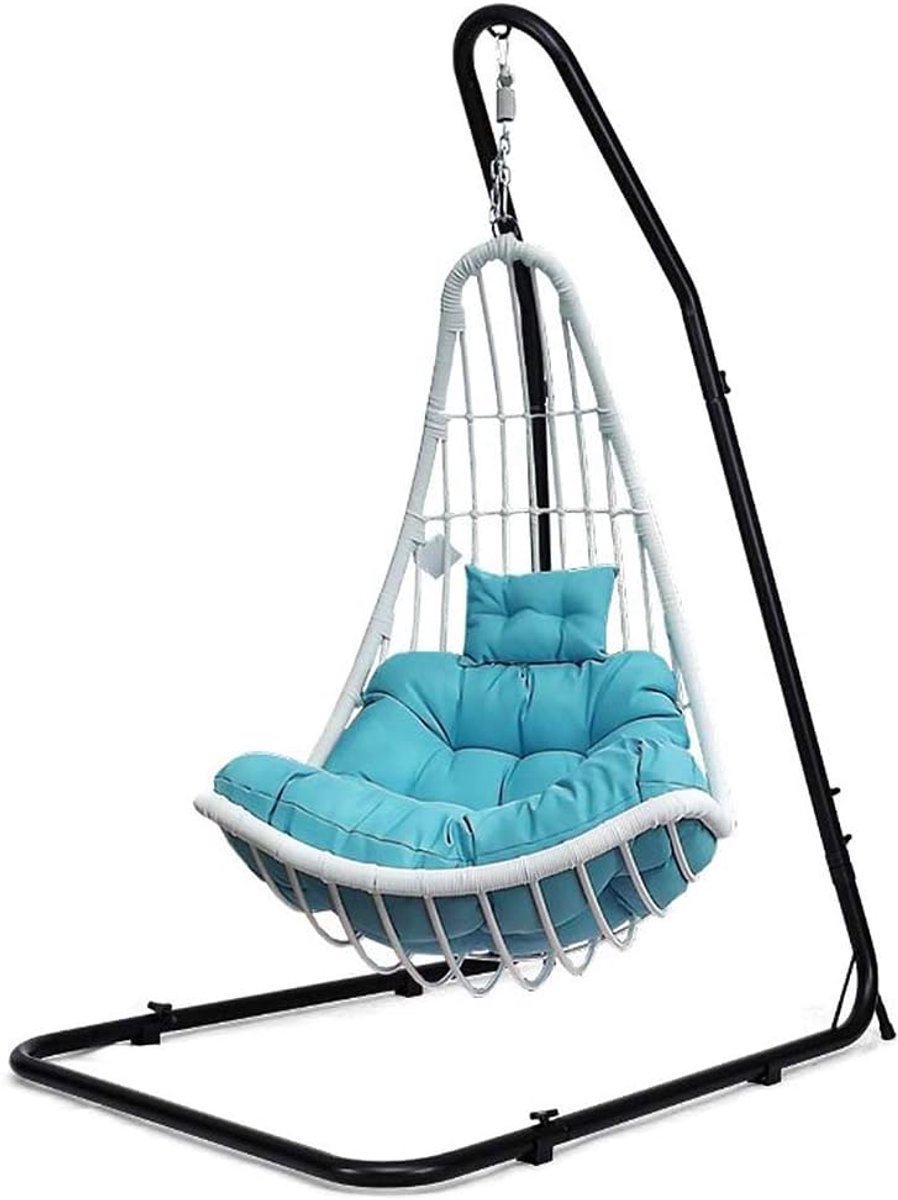 Hangmat Houder - Hangstoel standaard - Ontspannen Buiten - Stabiele L-vorm - 200 cm - Zwart