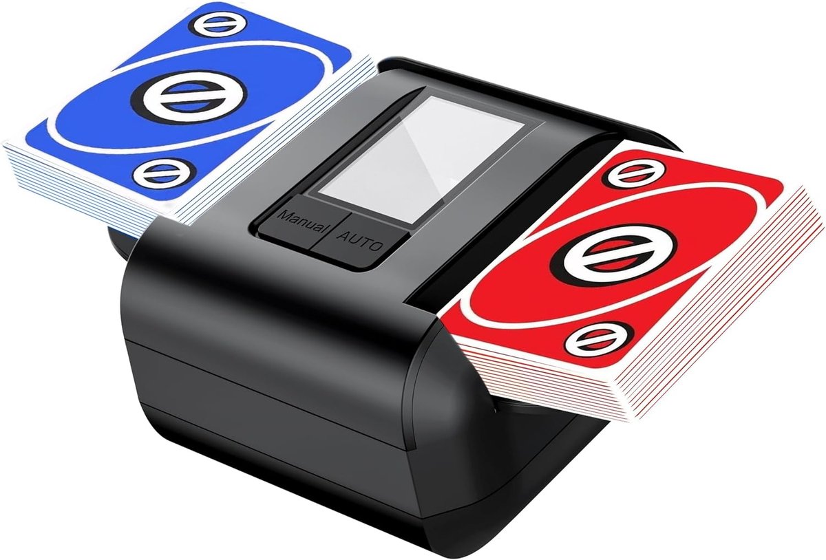 Kaartenschudder Elektrisch - Automatische Schudder - Spelplezier Vergroten - Stille Werking - 1-2 Decks - Zwart