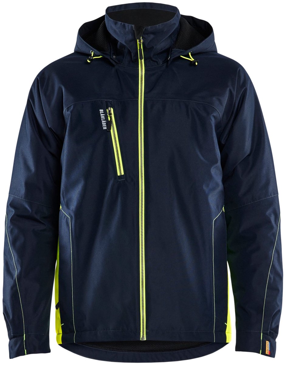Blaklader Lichtgewicht winterjas 4890-1977 Donker /High Vis Marineblauw
