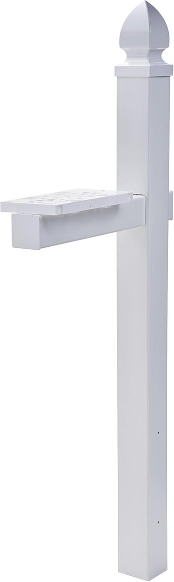 Postbussen - Brievenbus - Post Bezorgen - Paalmontage - 1295 cm - Wit