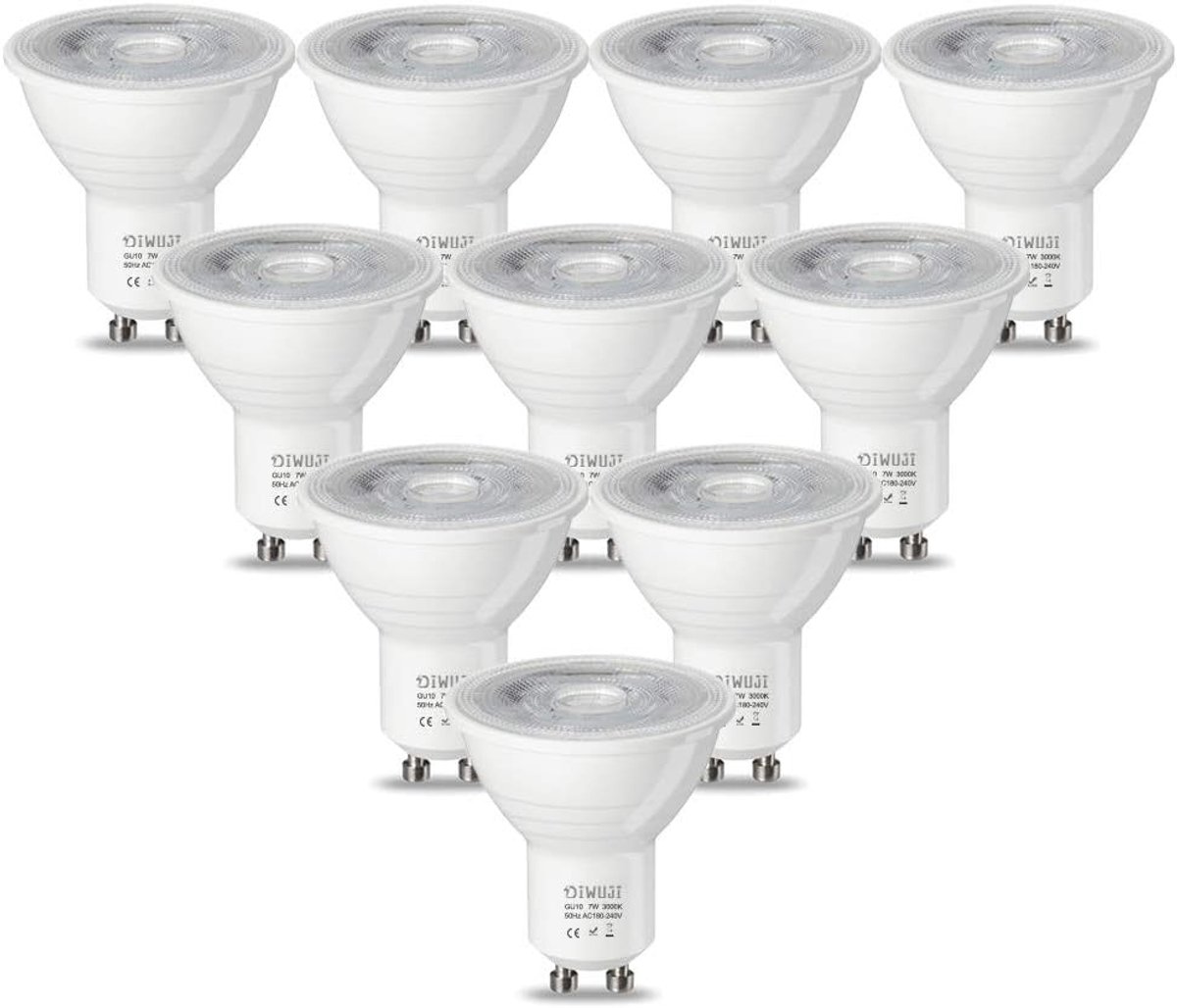 LED Lampen - Spots - Binnenverlichting - Energiebesparend - 10 stuks - Wit