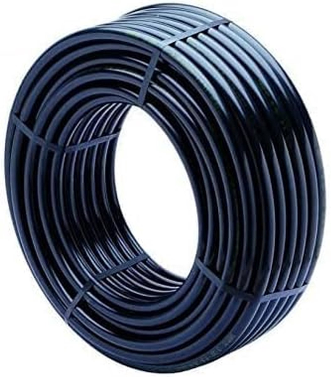 Landbouwirrigatiebuis - Tuinslang - Efficiënt Water Geven - 4 Bar Weerstand - 100 Meter - Zwart