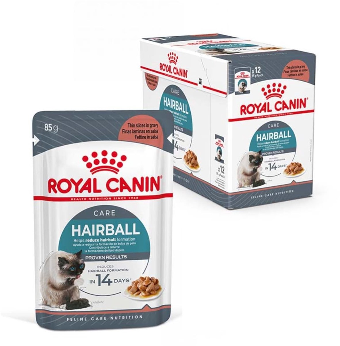 Solidchoice - Kattenvoer voor Haarbalcontrole, 12 x 85 g