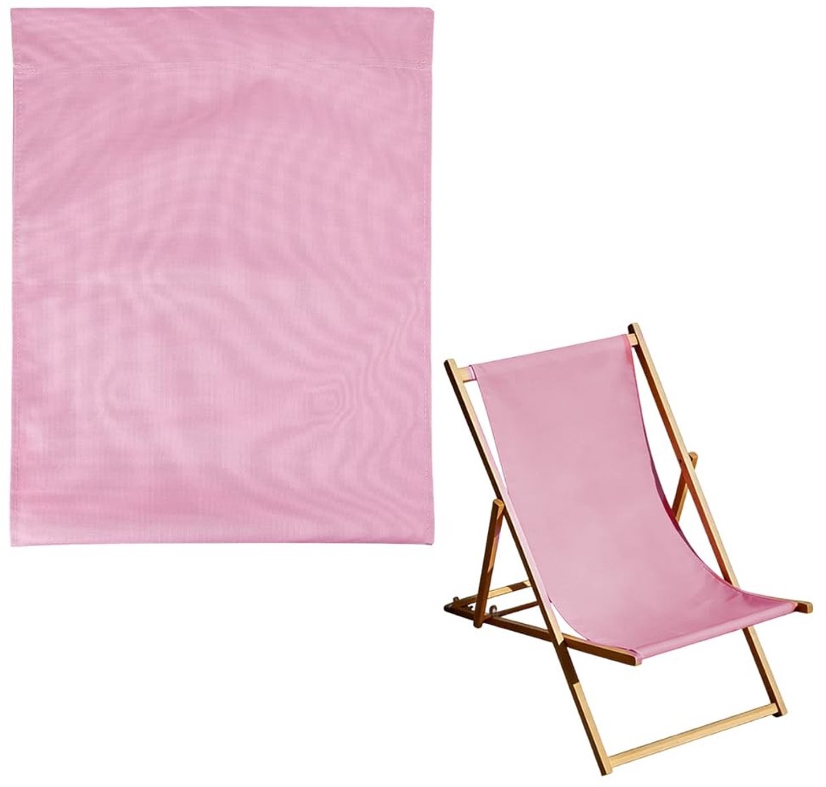 Solidchoice - Vervangende Doek voor Strandstoel in Parelroze