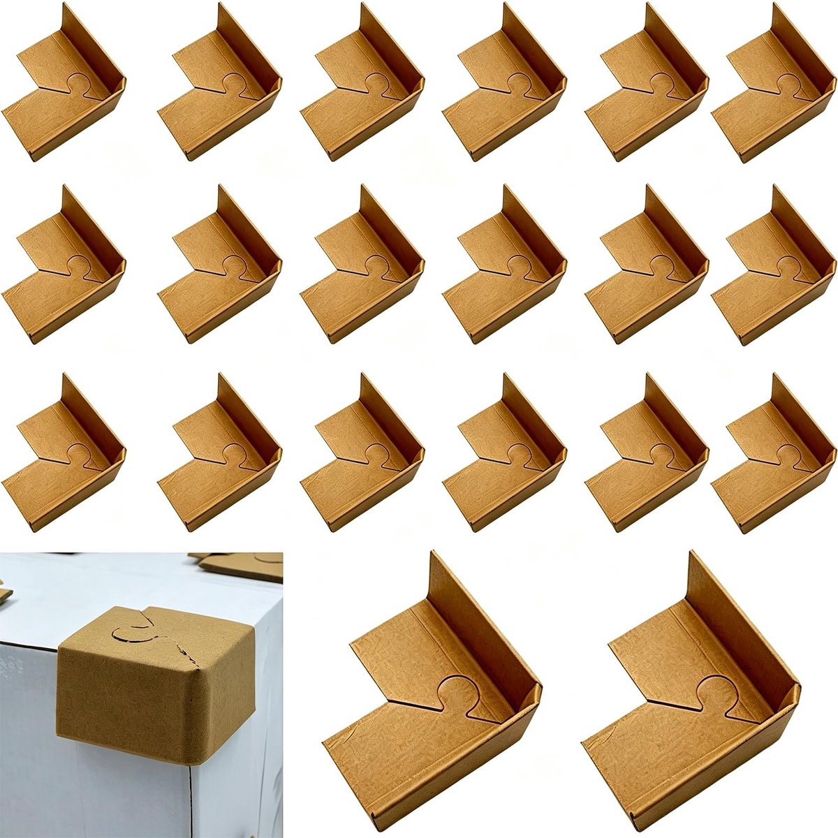 Solidchoice - 20 Stuks Herbruikbare Hoekbeschermers voor Verpakking