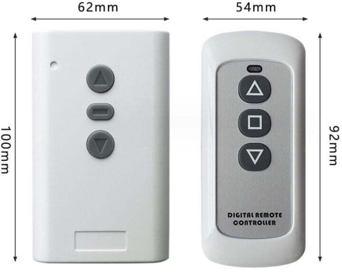 433MHz draadloze afstandsbedieningsschakelaar, 220V universele draadloze afstandsbediening voor het omhoogbrengen van projectieschermen, merk elektrische schermcontroller