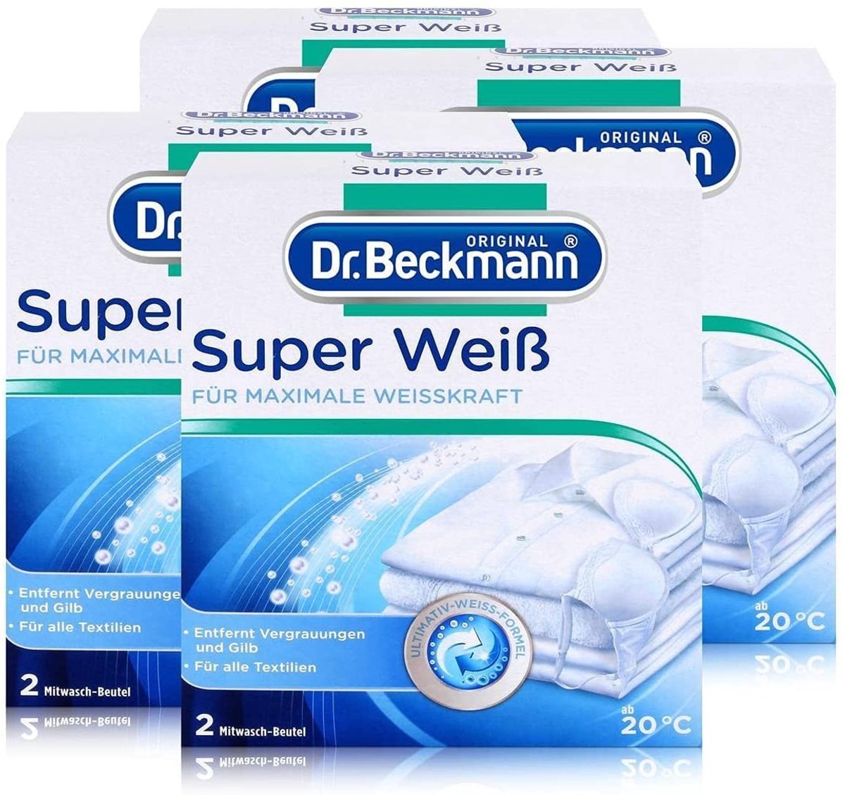 Solidchoice - Superwit Wasmiddel voor Stralend Witte Was, 8 x 40 g