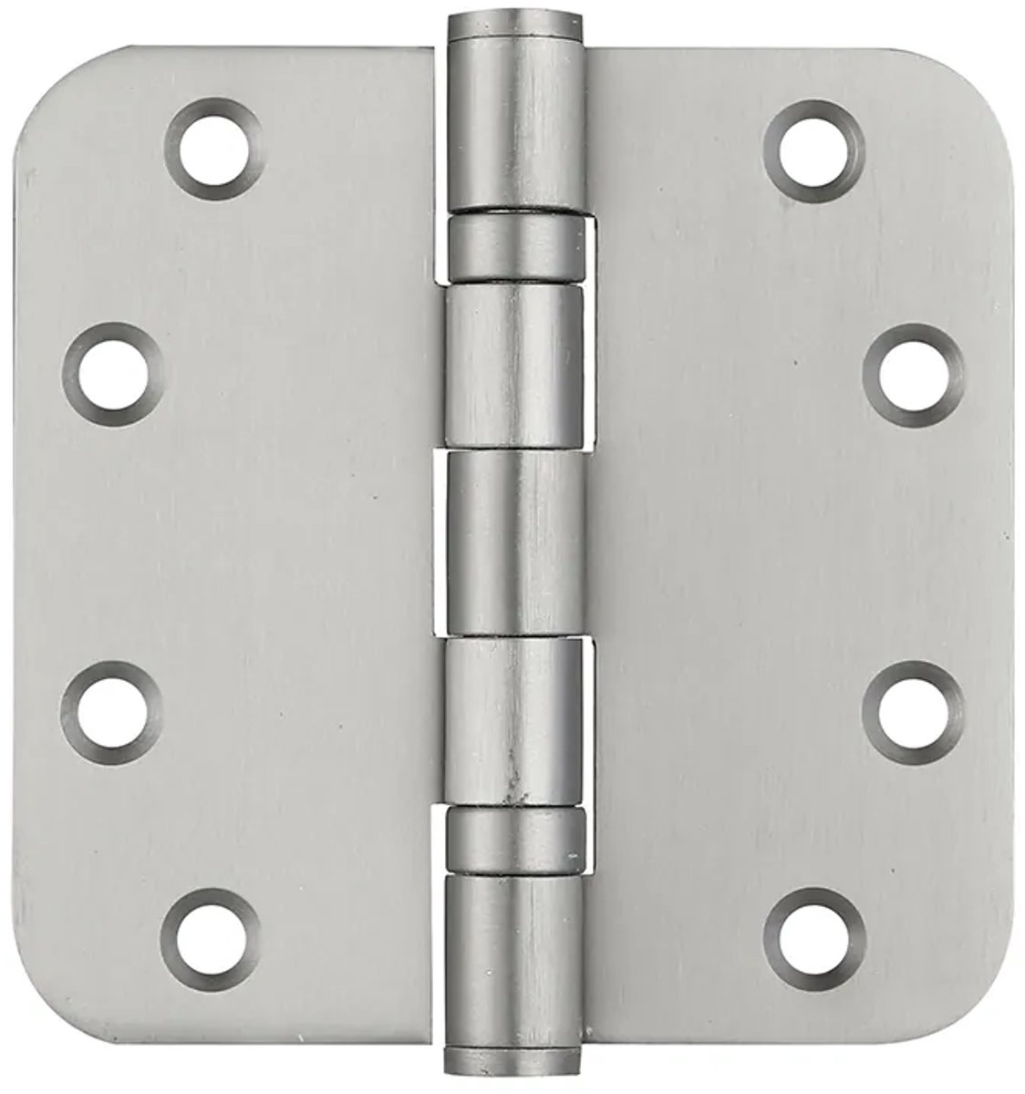 Kogelscharnier afgerond 89x89x2,5mm gun metal PVD gecoat