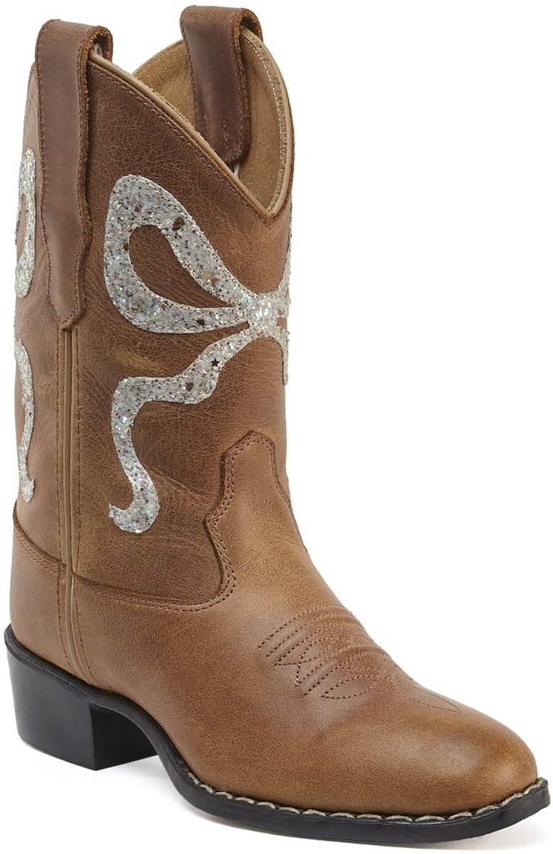 Bootstock Bow Cowboylaarzen - Kinderen - Diamant - Leer