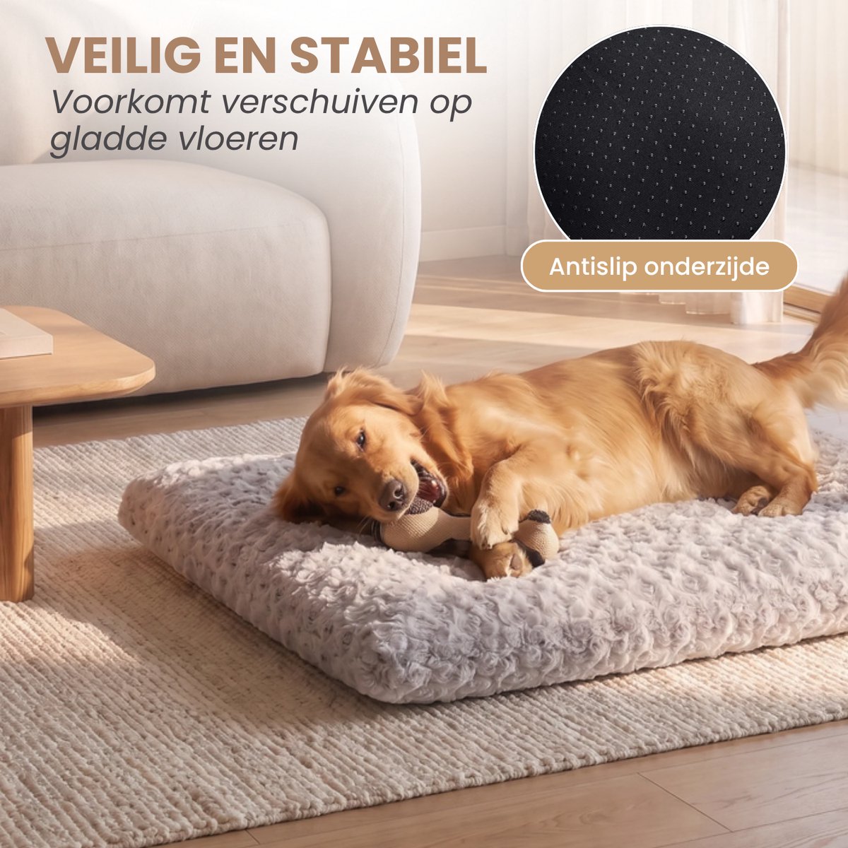 Pebble Pebble Pluche Hondenkussen - afbeelding 4