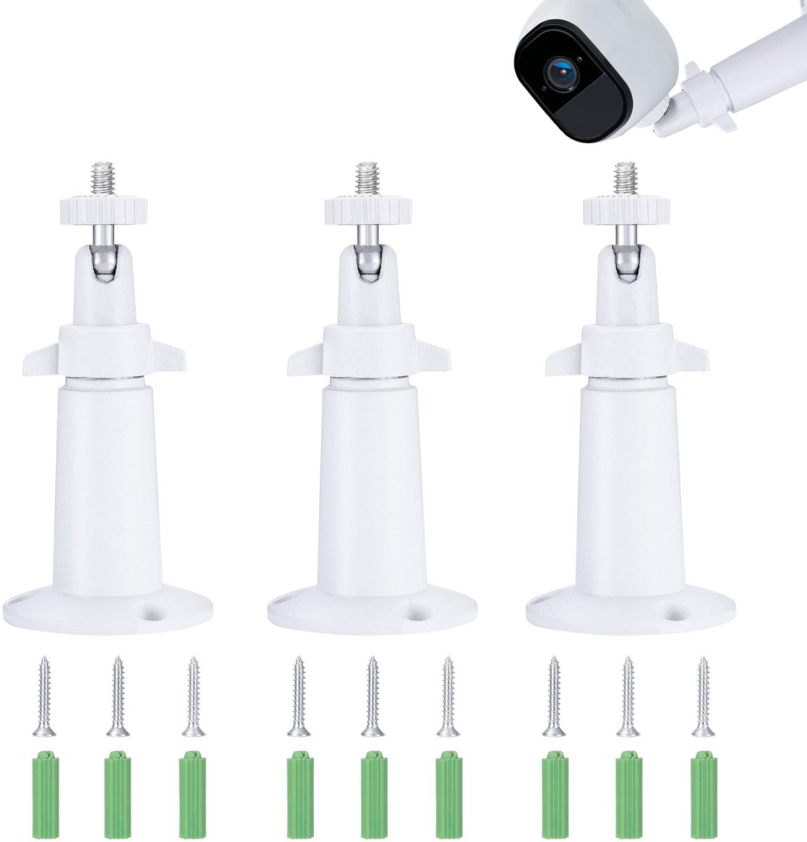 Solidchoice - Wandbeugel voor Beveiligingscamera - Verstelbare Houder voor Arlo Pro en Blink