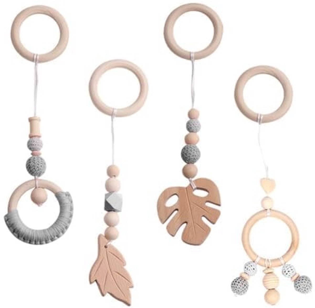 Solidchoice - Houten Speelbooghanger voor Baby vanaf 0 Maanden