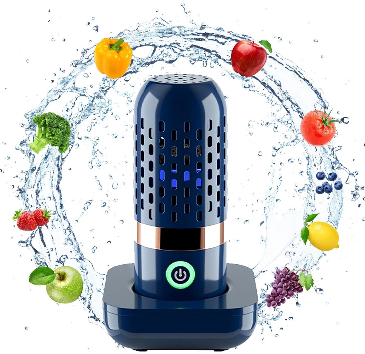 Solidchoice - Draagbare Ultrasonische Groentenreiniger met OH Ionen Technologie