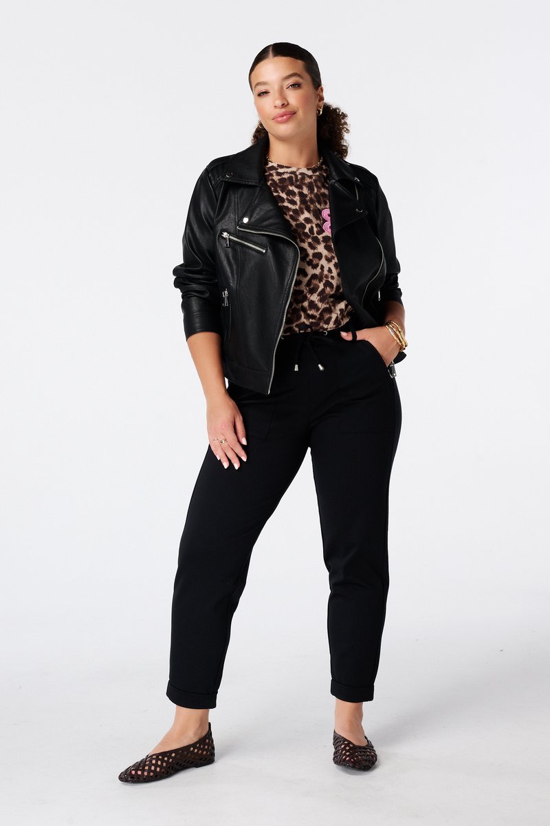 MS Mode Broek Tapered broek met elastische taille