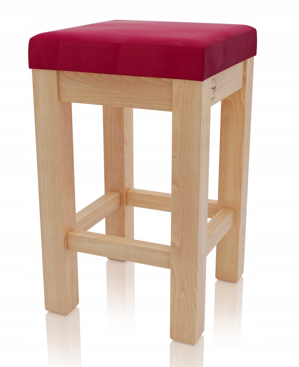 Ergo P Bukken Houten Keukentabouret met Voetensteun - Sterk & Stijlvol