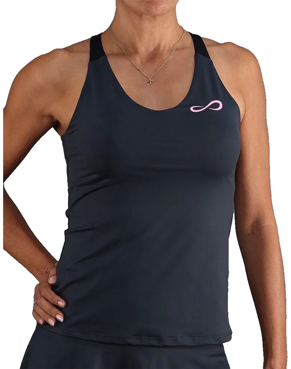 Endless Diamond Mouwloos T-shirt Zwart S Vrouw